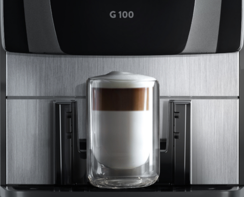 Gaggia G 100 Commercial Coffee Machine Dispense The Gaggia G 100 Commercial Coffee Machine can dispense a wide variety of coffee, made with fresh milk if preferred.