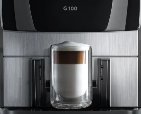 Gaggia G 100 Commercial Coffee Machine Dispense The Gaggia G 100 Commercial Coffee Machine can dispense a wide variety of coffee, made with fresh milk if preferred.