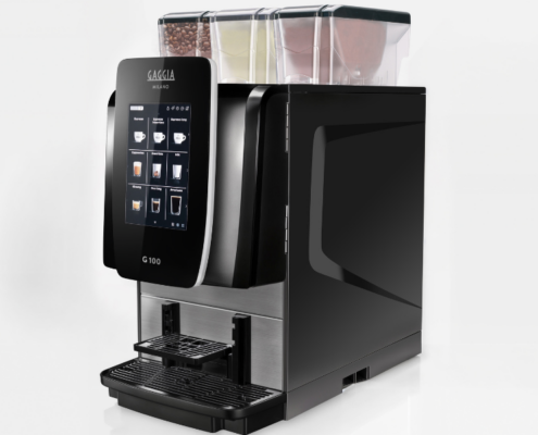 Gaggia G 100 Commercial Coffee Machine Interface The Gaggia G 100 commercial coffee machine is a stylish way to upgrade your coffee solution in an office, boardroom, or hospitality setting.