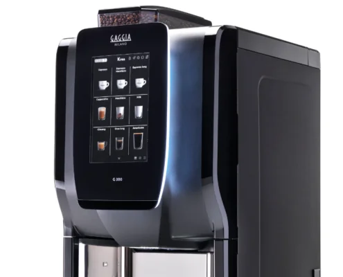 The Gaggia G 300 commercial coffee machine is a stunning coffee machine that can dispense up to 200 drinks per day.