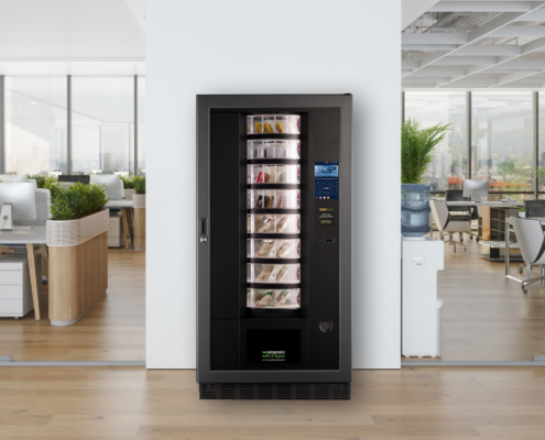 Westomatic Easy 6000 Pro Fresh Food Vending Machine Office The Westomatic Easy 6000 Pro Fresh Food Vending Machine is perfect for busy offices and encourages staff to stay on site for dinner time, with lots of choice.