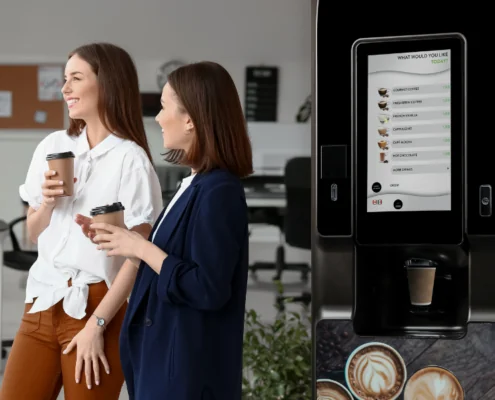 The Coti hot drinks vending machine is a great choice for education settings thanks to its vast drinks menu that can cater to so many preferences.