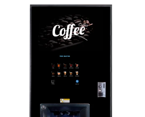 The Neo hot drinks vending machine can display your corporate branding or colours for a professional finish.