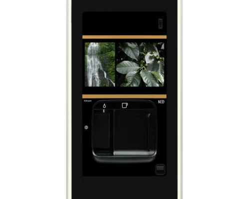 The Neo Q is a revolutionary hot drinks vending machine providing fresh bean coffee, fresh leaf tea and filtered drinking water from the one machine.