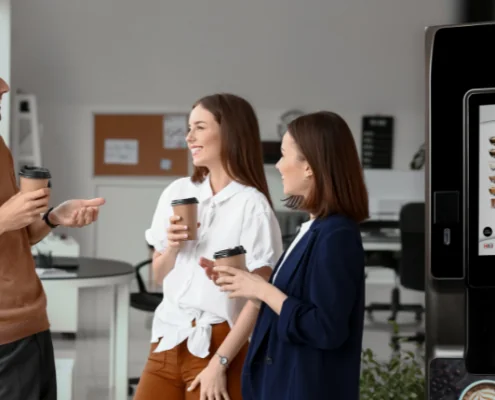 Modern hot drinks vending machines offer better quality beverages at work
