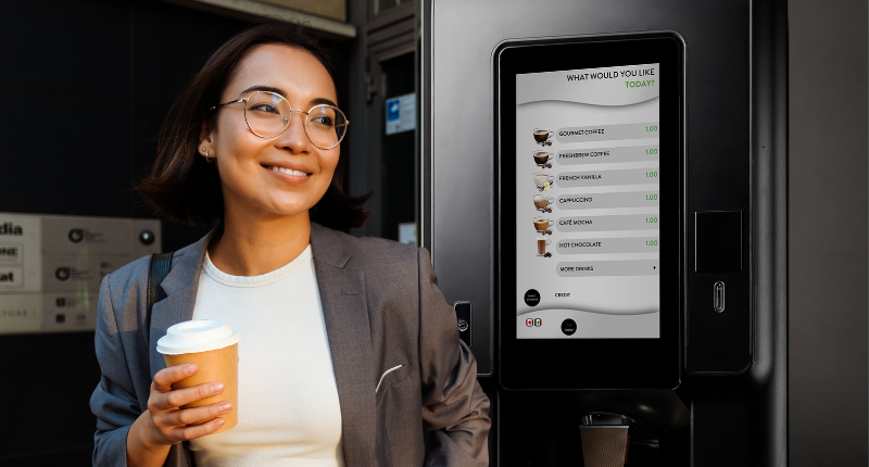 A hot drinks vending machine is a great way to grab and go with quality beverages