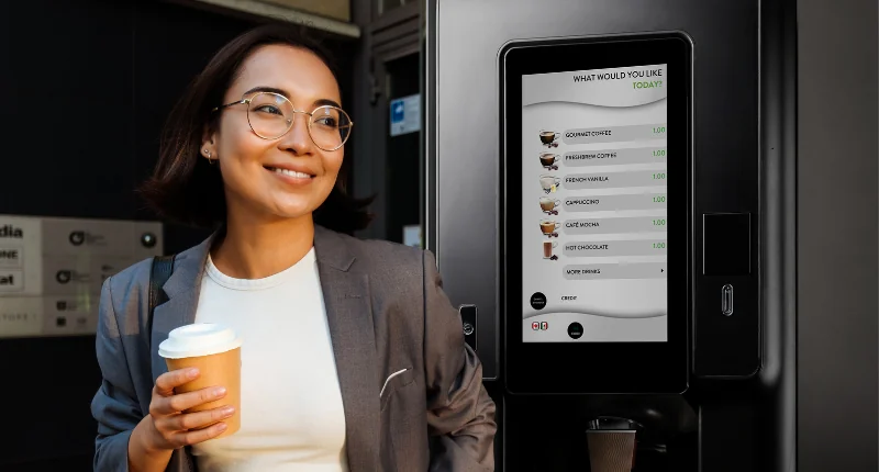A hot drinks vending machine is a great way to grab and go with quality beverages
