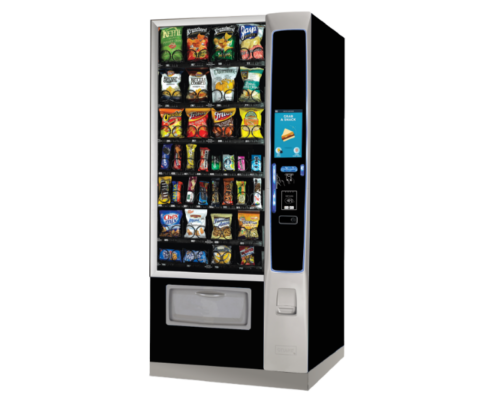 The Merchant 4 snack vending machine is a compact machine that works for staff canteens, breakout areas and education environments.