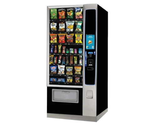 The Merchant 4 snack vending machine is a compact machine that works for staff canteens, breakout areas and education environments.