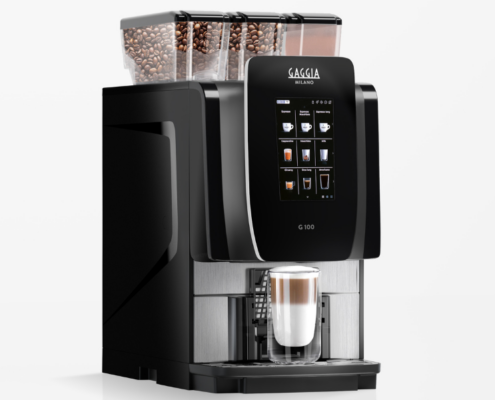 The Gaggia G 100 fresh milk commercial coffee machine is a great way to upgrade your coffee delivery to your employees or guests.