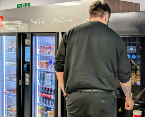 Discover how factory vending machines at PP Control and Automation improve employee wellbeing on site.