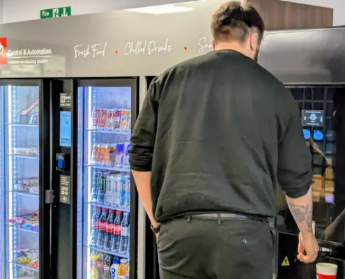 Discover how factory vending machines at PP Control and Automation improve employee wellbeing on site.