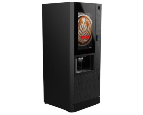The Coti 2 hot drinks vending machine has a new boxy design that is designed to maximise reliability.