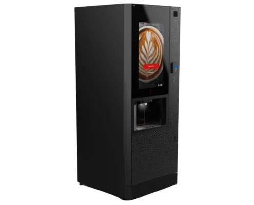 The Coti 2 hot drinks vending machine has a new boxy design that is designed to maximise reliability.