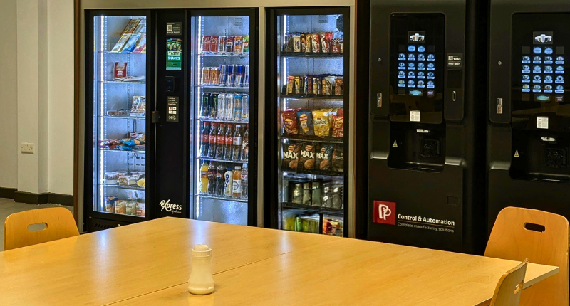 Businesses aren't just buildings where business happens -- they're hubs of human activity, and they need refreshment options