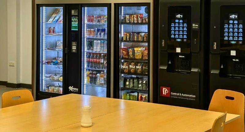 Businesses aren't just buildings where business happens -- they're hubs of human activity, and they need refreshment options