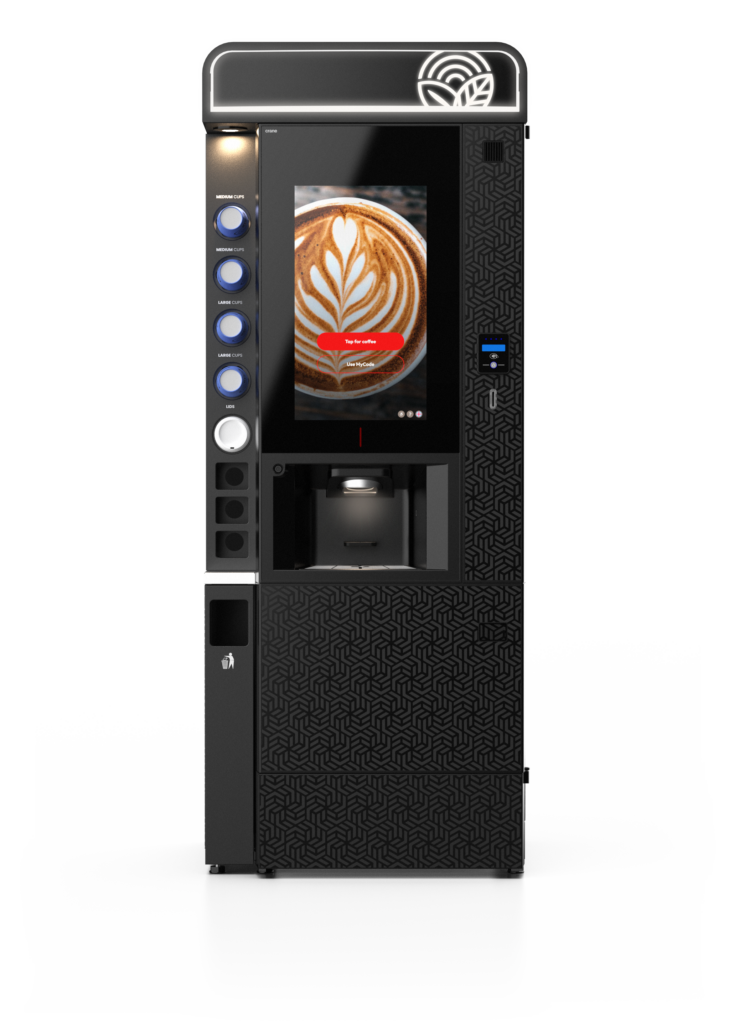 Coffee to go is made easy with our hot drinks vending machines, which can be installed around smart surrounds that puts everything at your fingertips.