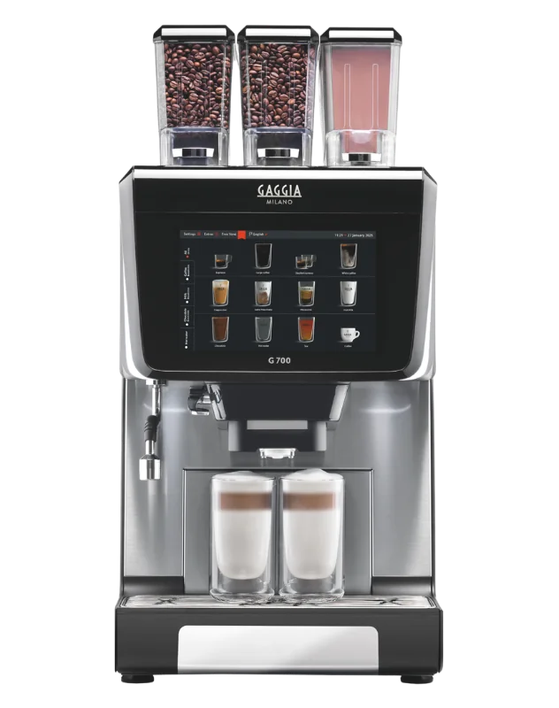 The Gaggia G700 is a premium commercial coffee machine that is well suited to hospitality, leisure and luxury offices with dual milk technology.