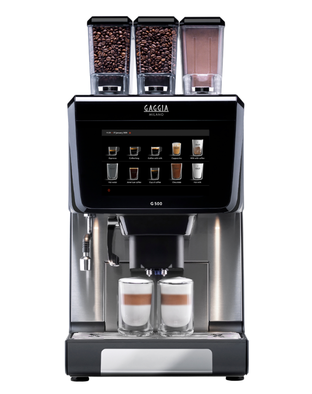 The Gaggia G500 commercial coffee machine is a quality, flexible choice for workplaces and hospitality.