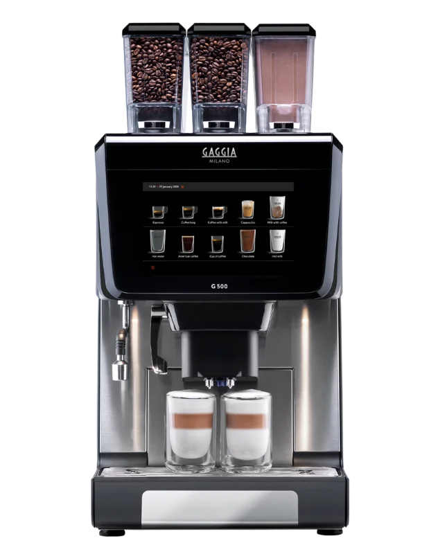 The Gaggia G500 commercial coffee machine is a quality, flexible choice for workplaces and hospitality.