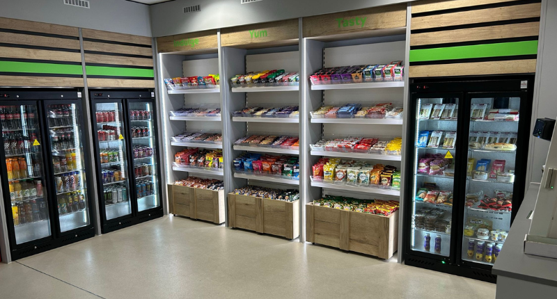 The Micro Market brings more variety into the workplace, with products including healthy fresh food, snacks and cold drinks to replicate the high-street experience.