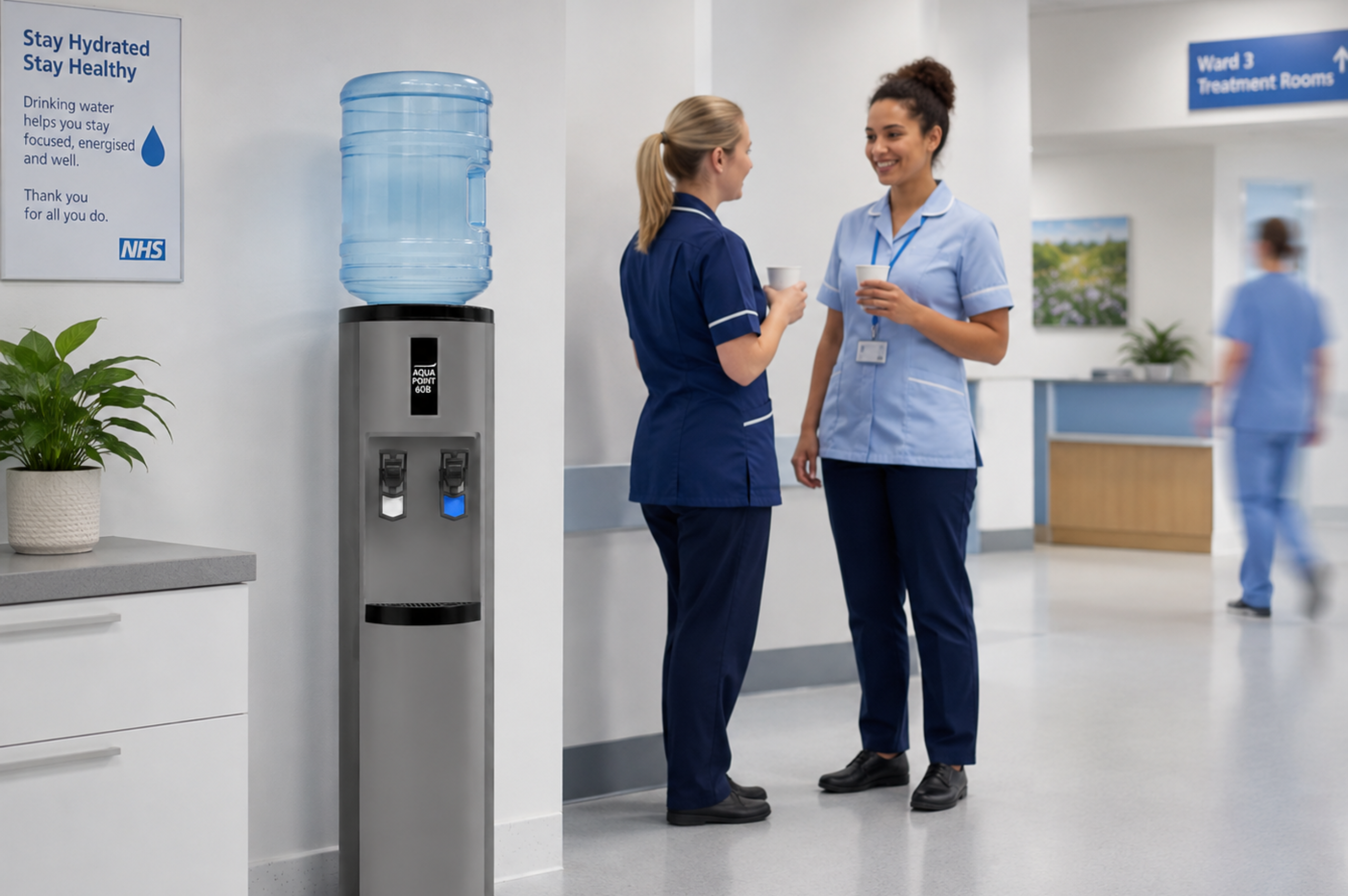 Coinadrink supplies water coolers and service to healthcare.