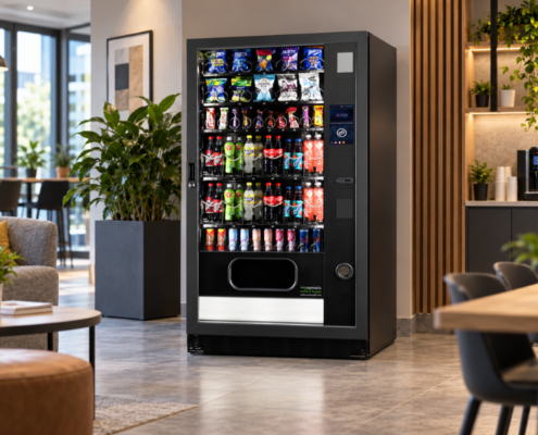 Quinto Pro Snack and Cold Drinks Vending Machine Office The Quinto Pro Snack and Cold Drinks Vending Machine is great for large offices and serviced buildings, within a canteen or breakout area.
