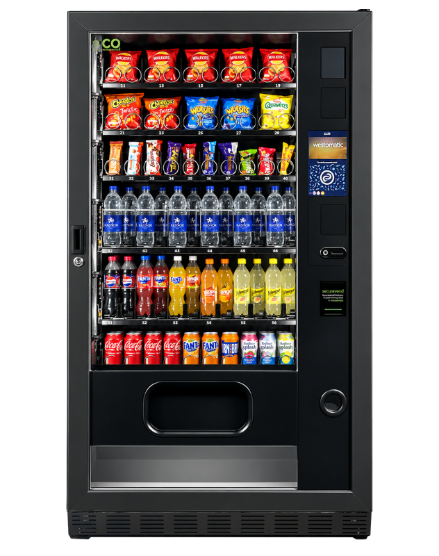The Quinto Pro Snack and Cold Drinks Vending Machine is now available to buy or rent from Coinadrink with an optional fully managed service.